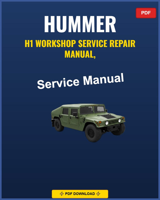 Hummer H1 Service Repair Workshop Manual