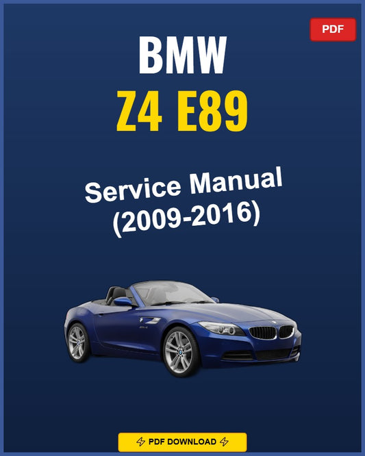Bmw Z4 E89 2009-2016 Service Repair Workshop Manual | 2009 2010 2011 2012 2013