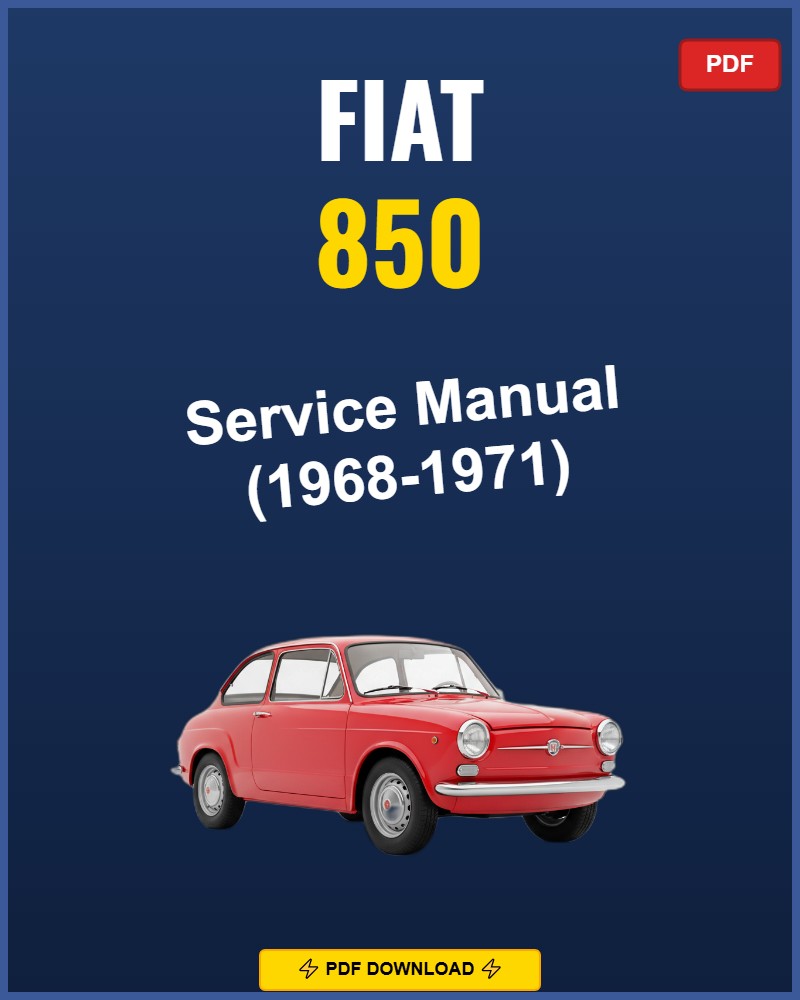 Fiat 850 1968 Service Repair Workshop Manual | 1968