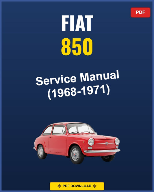 Fiat 850 1968 Service Repair Workshop Manual | 1968