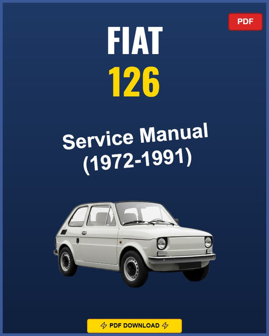 Fiat 126 1972-1991 Service Repair Workshop Manual | 1972 1973 1974 1975 1976 1977